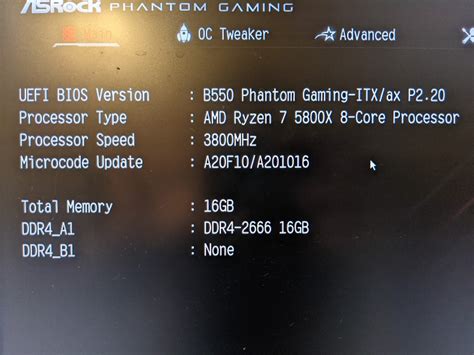 Only 2 / 4 Ram sticks detected .